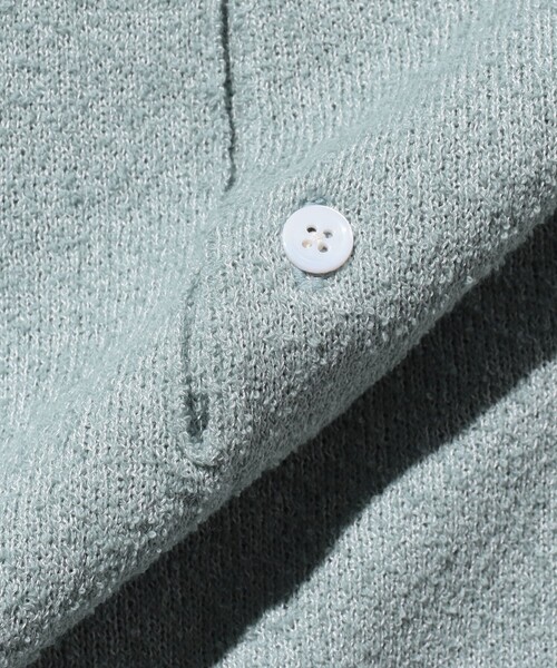 BEAMS PLUS（ビームスプラス）の「ブークレ ニット ポロシャツ（ポロシャツ・メンズ・オレンジ/ベージュ/サックスブルー/オリーブ・M/XL/L/S）」の17枚目の写真