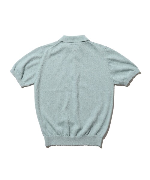 BEAMS PLUS（ビームスプラス）の「ブークレ ニット ポロシャツ（ポロシャツ・メンズ・オレンジ/ベージュ/サックスブルー/オリーブ・M/XL/L/S）」の18枚目の写真