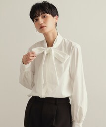OPAQUE.CLIP | 《通勤/セレモニー対応》ボウタイシャツブラウス【洗濯機洗い可】(シャツ/ブラウス)