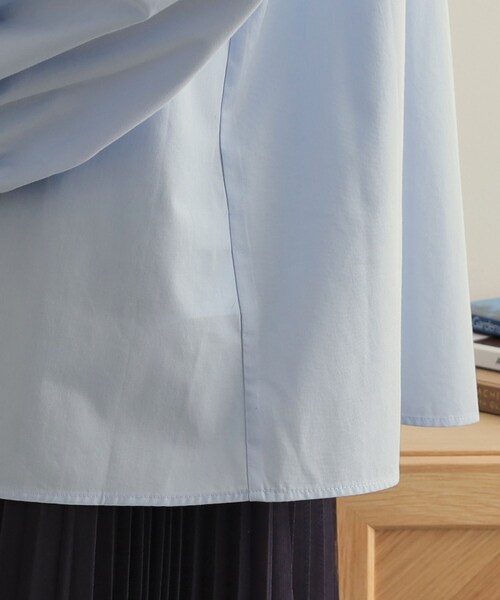 OPAQUE.CLIP(オペークドットクリップ)の「《STORY掲載》ボウタイシャツブラウス/通勤・セレモニー対応【洗濯機洗い可】(シャツ/ブラウス・レディース・ライトブルー/ホワイト・38/40/42/36)」の17枚目の写真