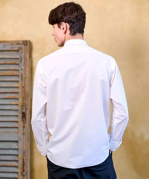 DRESSTERIOR（ドレステリア）の「46Gジャージー リラックスシャツ（シャツ/ブラウス・メンズ・ホワイト/サックスブルー・90/91/92/94）」の7枚目の写真