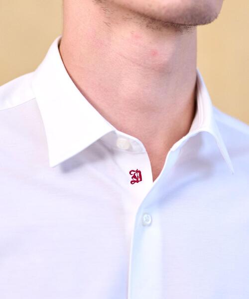 DRESSTERIOR（ドレステリア）の「46Gジャージー リラックスシャツ（シャツ/ブラウス・メンズ・ホワイト/サックスブルー・90/91/92/94）」の8枚目の写真