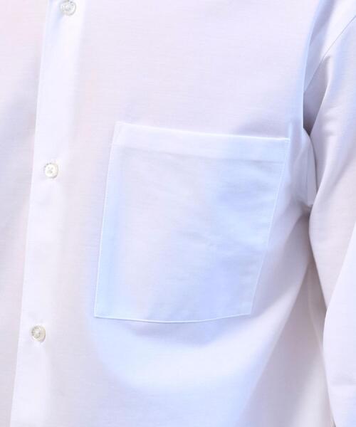 DRESSTERIOR（ドレステリア）の「46Gジャージー リラックスシャツ（シャツ/ブラウス・メンズ・ホワイト/サックスブルー・90/91/92/94）」の9枚目の写真