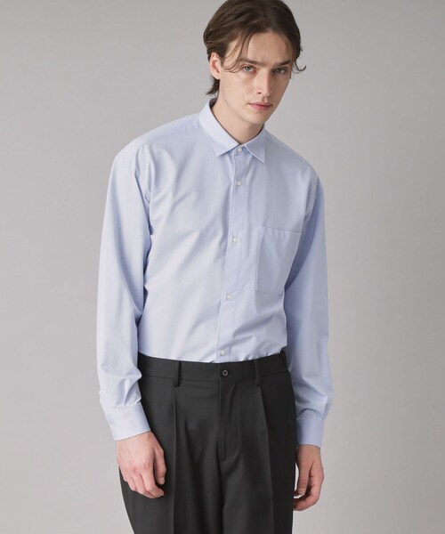 DRESSTERIOR（ドレステリア）の「46Gジャージー リラックスシャツ（シャツ/ブラウス・メンズ・ホワイト/サックスブルー・90/91/92/94）」の16枚目の写真