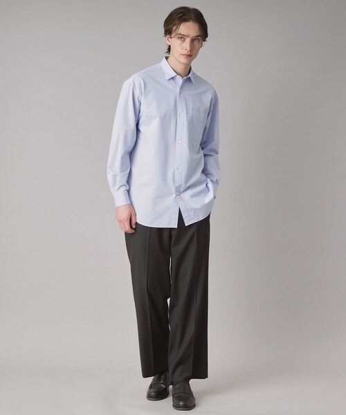 DRESSTERIOR（ドレステリア）の「46Gジャージー リラックスシャツ（シャツ/ブラウス・メンズ・ホワイト/サックスブルー・90/91/92/94）」の17枚目の写真