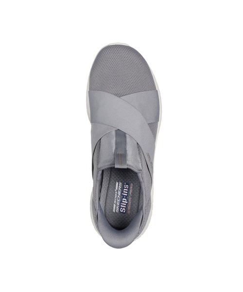 SKECHERS(スケッチャーズ)の「SKECHERS HANDS FREE SLIP-INS BOBS SQUAD CHAOS-YOUR MOMENT / スケッチャーズ ハンズフリースリップインズ ボブス スクワッド カオス ユア モーメント(スリッポン・レディース・ブラック×ブラック/グレー/ピンク・24.5cm/23cm/23.5cm/24cm/25cm/22.5cm)」の8枚目の写真