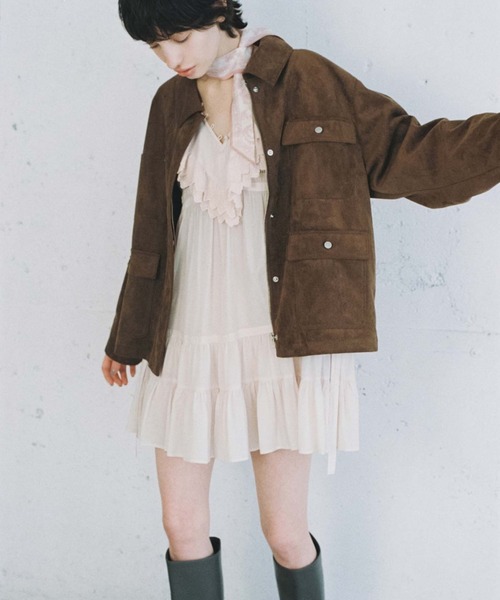 SNIDEL（スナイデル）の「タイスカーフ（その他ヘアアクセサリー・レディース・ベージュ/オレンジ/ピンクベージュ/ライトブルー・FREE）」の22枚目の写真