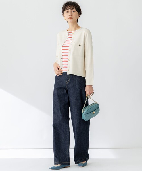 セール】【洗える】コンフォートストレッチ ニット カーディガン