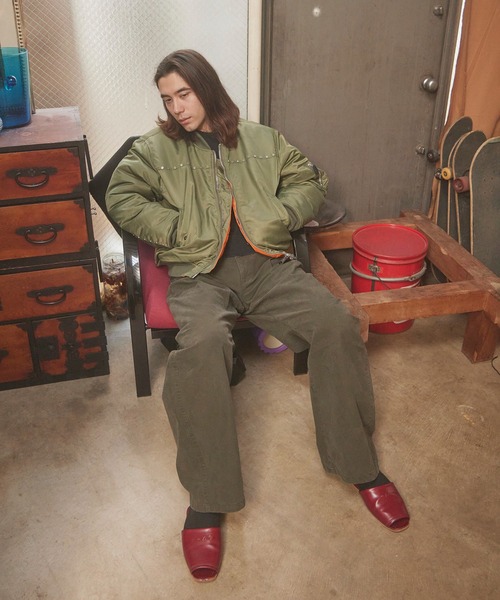 CONZ（コンズ）の「DUCK CURVED PANTS（チノパンツ・メンズ・チャコールグレー/ブラック/キャメル・1/2/3）」の21枚目の写真