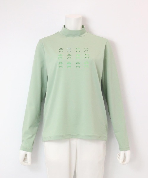 Picone CLUB(ピッコーネクラブ)の「ピコ柄ストーンプルオーバー(Tシャツ/カットソー・レディース・ピンク/ライトグリーン/ホワイト/ネイビー・S/M/L)」の5枚目の写真