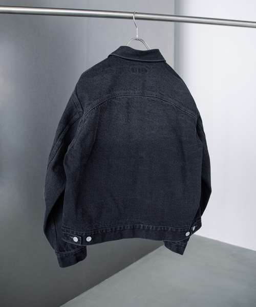 JOURNAL STANDARD（ジャーナルスタンダード）の「パネルドデニム バギートラッカー（デニムジャケット・メンズ・ブラック/コバルトブルー・LARGE/MEDIUM/SMALL）」の10枚目の写真