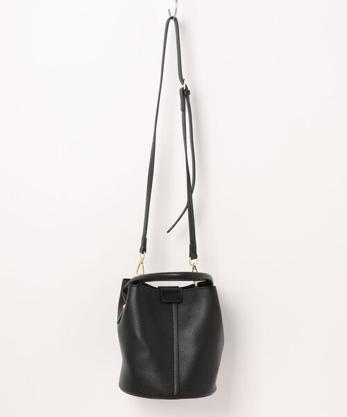 Ritzy（リッツィー）の「2way バイカラー バケットショルダーバック ハンドバッグ（ショルダーバッグ・レディース・ブラック/グリーン/モカ/ベージュ・FREE）」の9枚目の写真