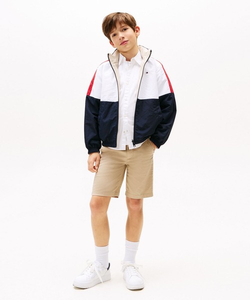 TOMMY HILFIGER（トミーヒルフィガー）の「BOYS カラーブロックリバーシブルジャケット（ブルゾン・キッズ・ネイビー/ベージュ・140cm/150cm/130cm/160cm）」の9枚目の写真