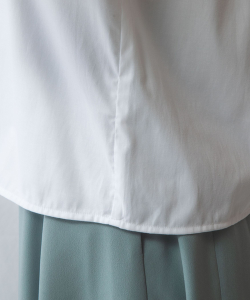 NARACAMICIE（ナラカミーチェ）の「【NARACAMICIE】オックスフォード七分袖シャツ（シャツ/ブラウス・レディース・ブルー/ホワイト/ピンク/グリーン・S/M/XL/L）」の17枚目の写真
