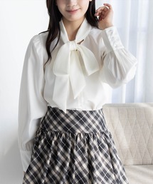 CLEAR BASIC | リボンブラウス[オフィスカジュアル リボン]≪SS新作≫(シャツ/ブラウス)