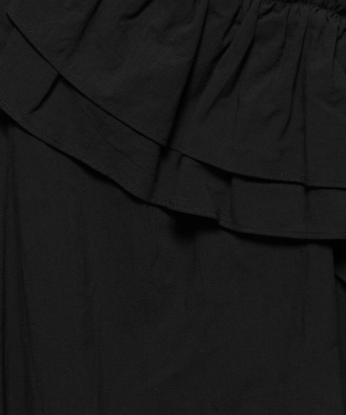 LOWRYS FARM（ローリーズファーム）の「アシメフリルギャザーブラウス　 288147（シャツ/ブラウス・レディース・ホワイト/ブラウン系その他/ブラック/ブラック系その他・FREE）」の7枚目の写真