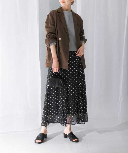 URBAN RESEARCH ROSSO WOMEN（アーバンリサーチ　ロッソ）の「フラワー刺繍スカート（スカート・レディース・モカ/ブラック・FREE）」の9枚目の写真