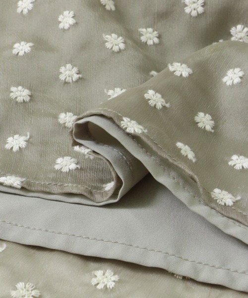 URBAN RESEARCH ROSSO WOMEN（アーバンリサーチ　ロッソ）の「フラワー刺繍スカート（スカート・レディース・モカ/ブラック・FREE）」の13枚目の写真