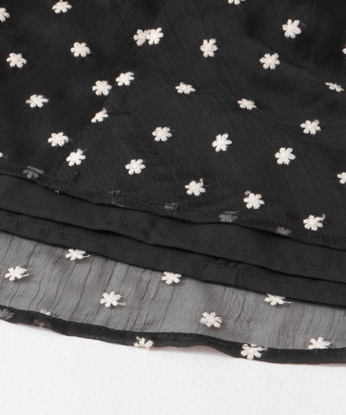 URBAN RESEARCH ROSSO WOMEN（アーバンリサーチ　ロッソ）の「フラワー刺繍スカート（スカート・レディース・モカ/ブラック・FREE）」の12枚目の写真