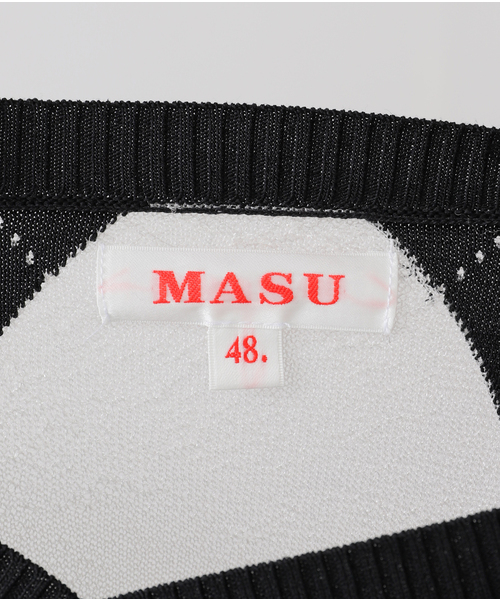 MASU(エムエーエスユー)の「MASU REVERSED ARGYLE SWEATER M25K6KN003:ニット(ニット/セーター・レディース・ブラック・48)」の11枚目の写真