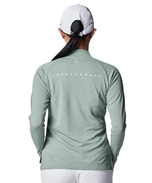 UNDER ARMOUR(アンダーアーマー)の「UAアーマードライ 1/4ジップ シャツ(ゴルフ/レディース)(Tシャツ/カットソー・レディース・カーキ系・M/L/XL/S)」の2枚目の写真