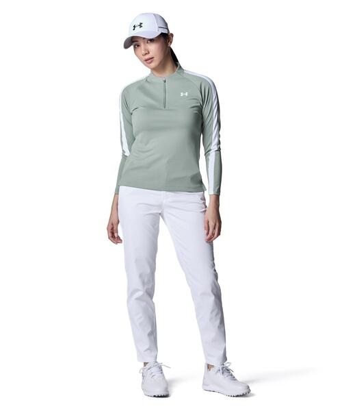 UNDER ARMOUR(アンダーアーマー)の「UAアーマードライ 1/4ジップ シャツ(ゴルフ/レディース)(Tシャツ/カットソー・レディース・カーキ系・M/L/XL/S)」の3枚目の写真