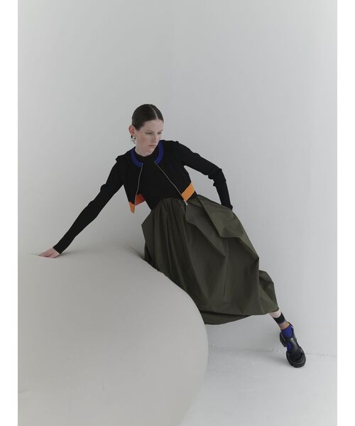 UN3D.（アンスリード）の「SHORT KT ZIP CD / ショートニットジップ