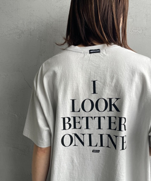 tシャツ 「FUDGE 7月号掲載」「Americana×JEANS FACTORY/アメリカーナ×ジーンズファクトリー」 別注 オゾンバイオ加工 バ セール】【FUDGE 7月号掲載】[Americana×JEANS FACTORY