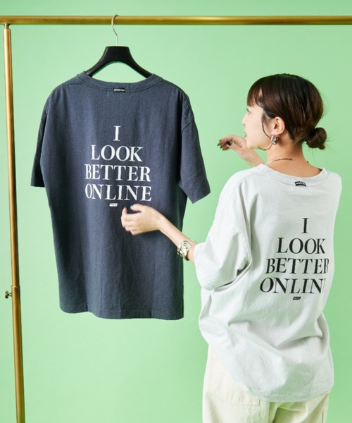 AmericanaJeansfactoryバックプリントTシャツ セール】【FUDGE 7月号掲載】[Americana×JEANS FACTORY