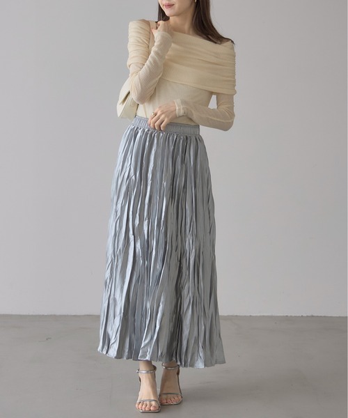 未使用　GabardineK.T シワ加工プリーツ風スカート 未使用 GabardineK.T シワ加工プリーツ風スカート - メルカリ