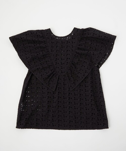 EMMEL REFINES(エメルリファインズ)の「<EMMEL REFINES>EM フリル レース ブラウス(シャツ/ブラウス・レディース・ブラック/ホワイト/ケリーグリーン・FREE)」の15枚目の写真