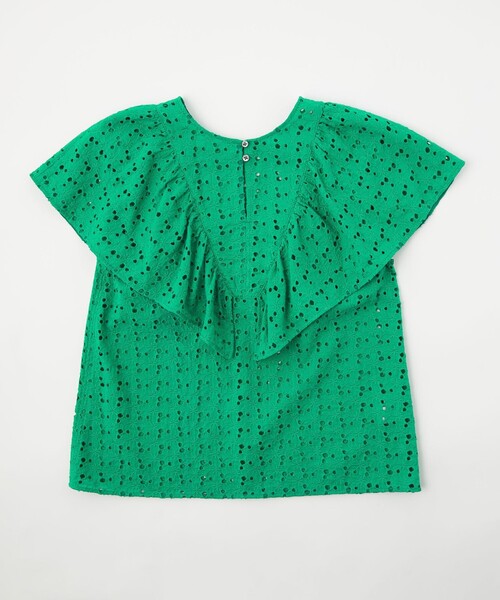 EMMEL REFINES(エメルリファインズ)の「<EMMEL REFINES>EM フリル レース ブラウス(シャツ/ブラウス・レディース・ブラック/ホワイト/ケリーグリーン・FREE)」の18枚目の写真