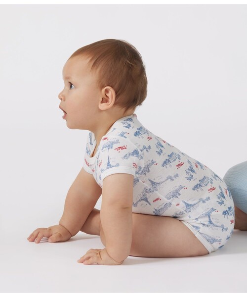 PETIT BATEAU(プチバトー)の「半袖ボディ3枚組(ロンパース・キッズ・その他1・6MONTH/12MONTH/18MONTH/24MONTH)」の4枚目の写真