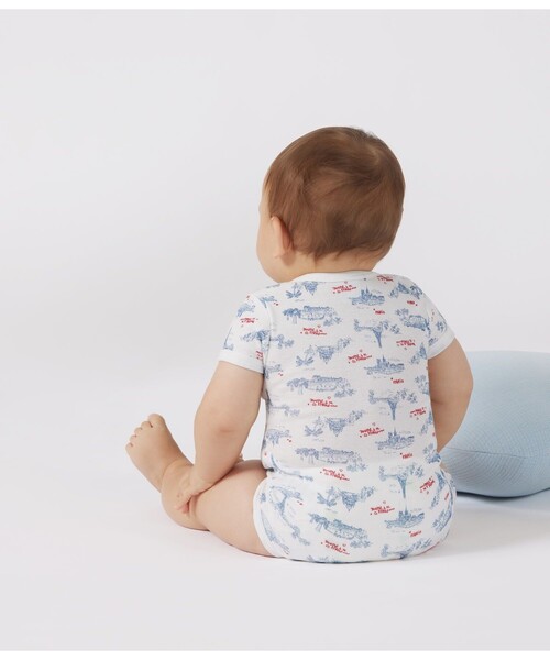 PETIT BATEAU(プチバトー)の「半袖ボディ3枚組(ロンパース・キッズ・その他1・6MONTH/12MONTH/18MONTH/24MONTH)」の5枚目の写真