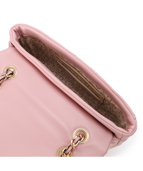 【GUESS ゲス】ASSIA ソフトキルティングミニホボバック-Pink GUESS｜ゲスのバッグ（ピンク/桃色系）通販 - ZOZOTOWN