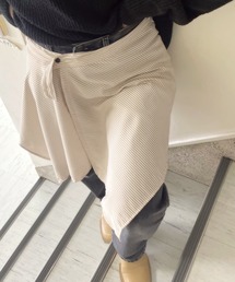 LAC-VERT | シャツ風巻きスカート(ベルト)