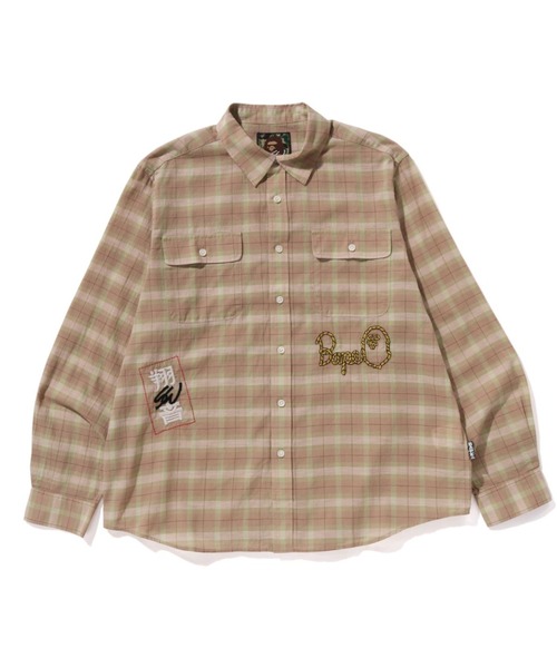 BAPE X SEAN WOTHERSPOON EMBROIDERY CHECK SHIRT（シャツ/ブラウス