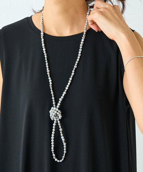 BEARDSLEY(ビアズリー)の「《2.718》パールロングネックレス(ネックレス・レディース・シルバー・FREE)」の7枚目の写真