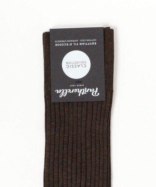 BEAMS F（ビームスエフ）の「Pantherella / コットンナイロン リブロングソックス（ソックス/靴下・メンズ・ネイビー/ブラック/チャコールグレー/ダークブラウン・SMALL/MEDIUM）」の5枚目の写真