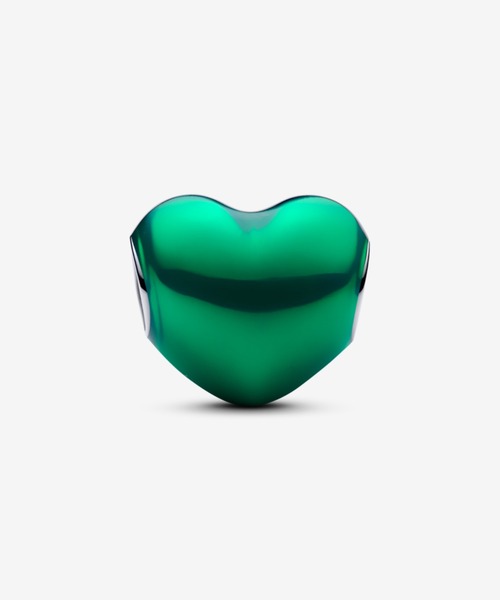 メタリック グリーン ハート チャーム（チャーム）｜Pandora（パンドラ