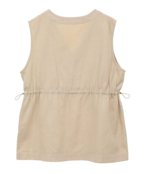 Green Parks(グリーンパークス)の「ピグメントドロストベスト(ベスト・レディース・チャコールグレー/ライトベージュ・FREE)」の19枚目の写真