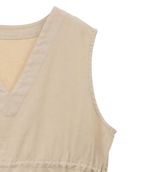 Green Parks(グリーンパークス)の「ピグメントドロストベスト(ベスト・レディース・チャコールグレー/ライトベージュ・FREE)」の21枚目の写真