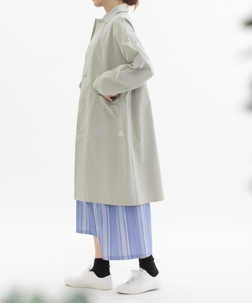 nop de nod(ノップドゥノッド)の「コットンツイルバックロゴラボコート(unisex)(その他アウター・レディース・グレー系/ブラック/グリーン/ライトグリーン/ブラック系その他/ブルー/ベージュ・M)」の16枚目の写真