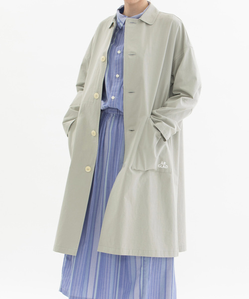 nop de nod(ノップドゥノッド)の「コットンツイルバックロゴラボコート(unisex)(その他アウター・レディース・グレー系/ブラック/グリーン/ライトグリーン/ブラック系その他/ブルー/ベージュ・M)」の17枚目の写真