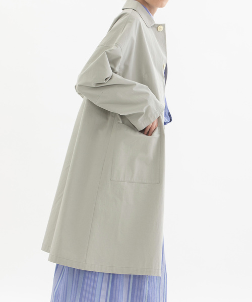 nop de nod(ノップドゥノッド)の「コットンツイルバックロゴラボコート(unisex)(その他アウター・レディース・グレー系/ブラック/グリーン/ライトグリーン/ブラック系その他/ブルー/ベージュ・M)」の19枚目の写真