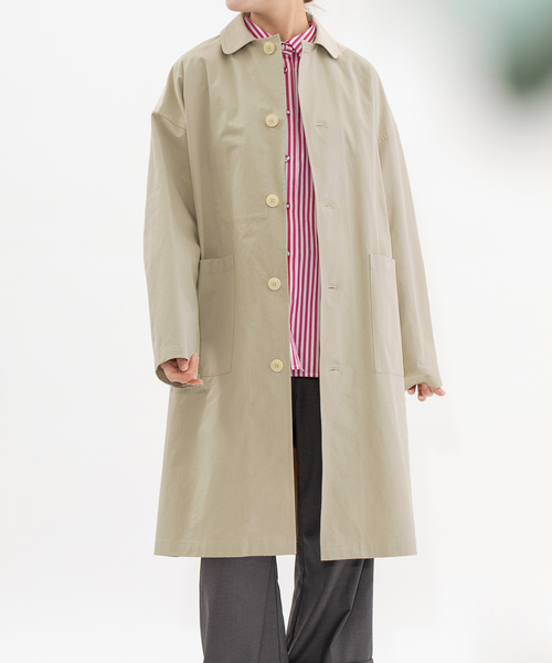 nop de nod(ノップドゥノッド)の「コットンツイルバックロゴラボコート(unisex)(その他アウター・レディース・グレー系/ブラック/グリーン/ライトグリーン/ブラック系その他/ブルー/ベージュ・M)」の22枚目の写真