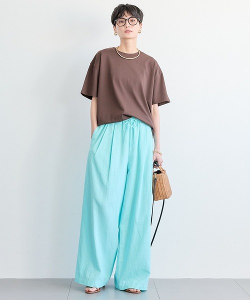 BARNYARDSTORM（バンヤードストーム）の「BARNYARDSTORM / GIZAコットンTシャツ【汗染み軽減】【『ネルソンさん』YouTubeご紹介アイテム】（Tシャツ/カットソー・レディース・ホワイト/ブラウン/ピンク/チャコールグレー/ベージュ・S/M）」の7枚目の写真