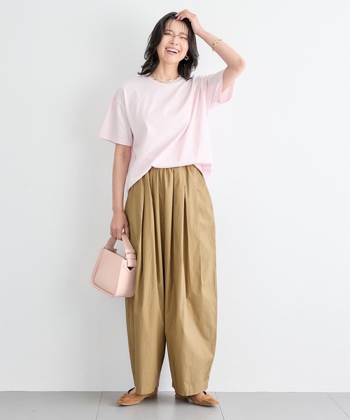 BARNYARDSTORM（バンヤードストーム）の「BARNYARDSTORM / GIZAコットンTシャツ【汗染み軽減】【『ネルソンさん』YouTubeご紹介アイテム】（Tシャツ/カットソー・レディース・ホワイト/ブラウン/ピンク/チャコールグレー/ベージュ・S/M）」の11枚目の写真