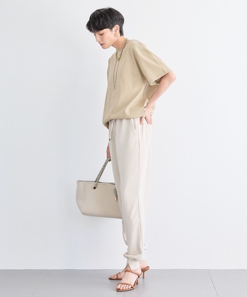 BARNYARDSTORM（バンヤードストーム）の「BARNYARDSTORM / GIZAコットンTシャツ【汗染み軽減】【『ネルソンさん』YouTubeご紹介アイテム】（Tシャツ/カットソー・レディース・ホワイト/ブラウン/ピンク/チャコールグレー/ベージュ・S/M）」の22枚目の写真