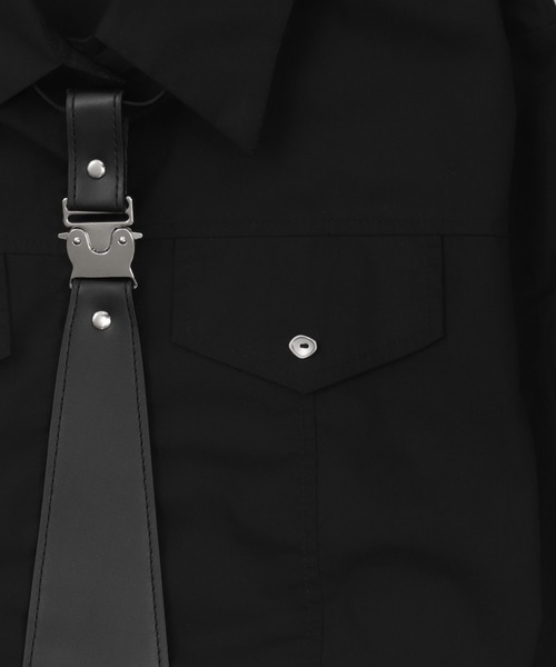 Figments(フィグメンツ)の「アジャスタータイシャツ(シャツ/ブラウス・レディース・ブラック/ホワイト・FREE)」の15枚目の写真